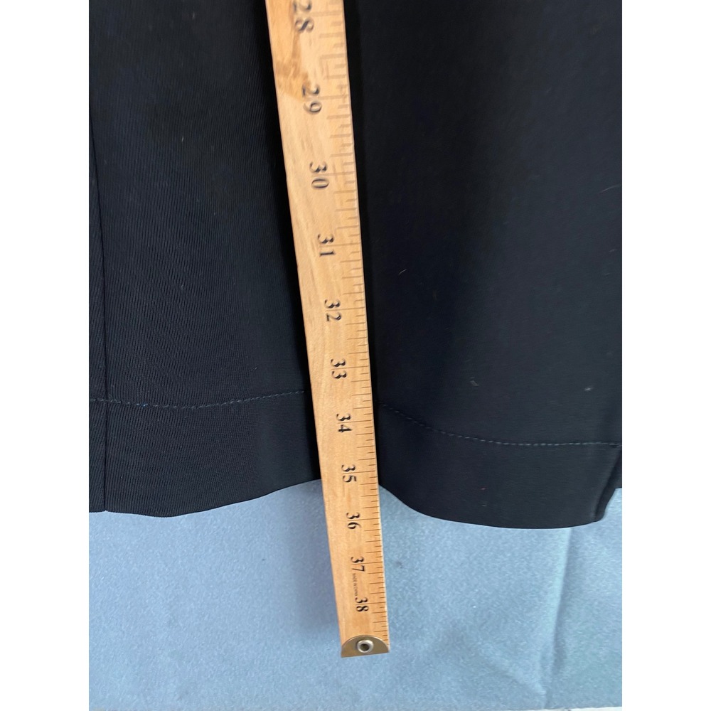 Armani Exchange Moto Trench Coat M Black Asymmetrical Zip Biker Jacket Modern - Picture 6 of 11